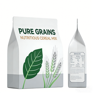 ถุงบรรจุผงเวย์โปรตีนแบบกำหนดเอง 5 ปอนด์ ถุงแบบก้นแบน กล่องฟอยล์อะลูมิเนียม ไมลาร์ กระดาษคราฟท์ PE ซิป ถุงอาหารเสริม - Product Image 1