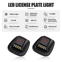 Feux de plaque d'immatriculation à LED rouges et blancs X Design pour Chevrolet Blazer C/K S10 Suburban Tahoe GMC C/K S15 Yukon (2 pièces)