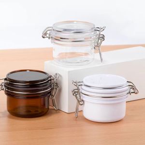 Bán Buôn Rỗng Mỹ Phẩm <span class=keywords><strong>Container</strong></span> Thực Phẩm Pet Nhựa Lưu Trữ Có Thể Kilner Jar 200Ml Nhựa Shea Cơ Thể Bơ Lọ Với Con Dấu Có Nắp Đậy - Product Image 3