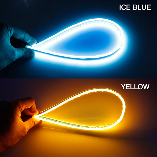 bleu glacier et jaune