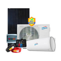 Système au sol personnalisable solaire DC/AC refroidissement et chauffage énergie solaire ensemble de climatiseur solaire split système d'énergie solaire