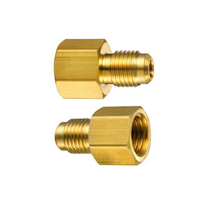 Adaptador de latón hembra de 1/4 "macho a 1/2" ayuda a convertir la bomba de vacío R134A o la máquina de recuperación a R12/R22 - Product Image 2