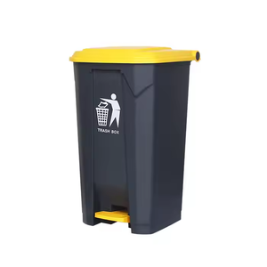 Bidone della spazzatura con coperchio a pedale in plastica resistente 50L 100L con coperchio a gradini per ristoranti, hotel, aree di pulizia - Product Image 2