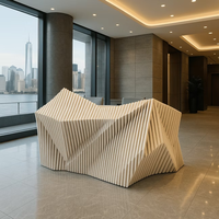 Bureau d'accueil personnalisé, mobilier moderne, table en bois massif, mobilier d'extérieur, table paramétrique, ODM OEM