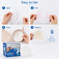 MummyFriend Coussinets d'allaitement jetables absorbants et respirants 3D avec SAP pour usage post-partum