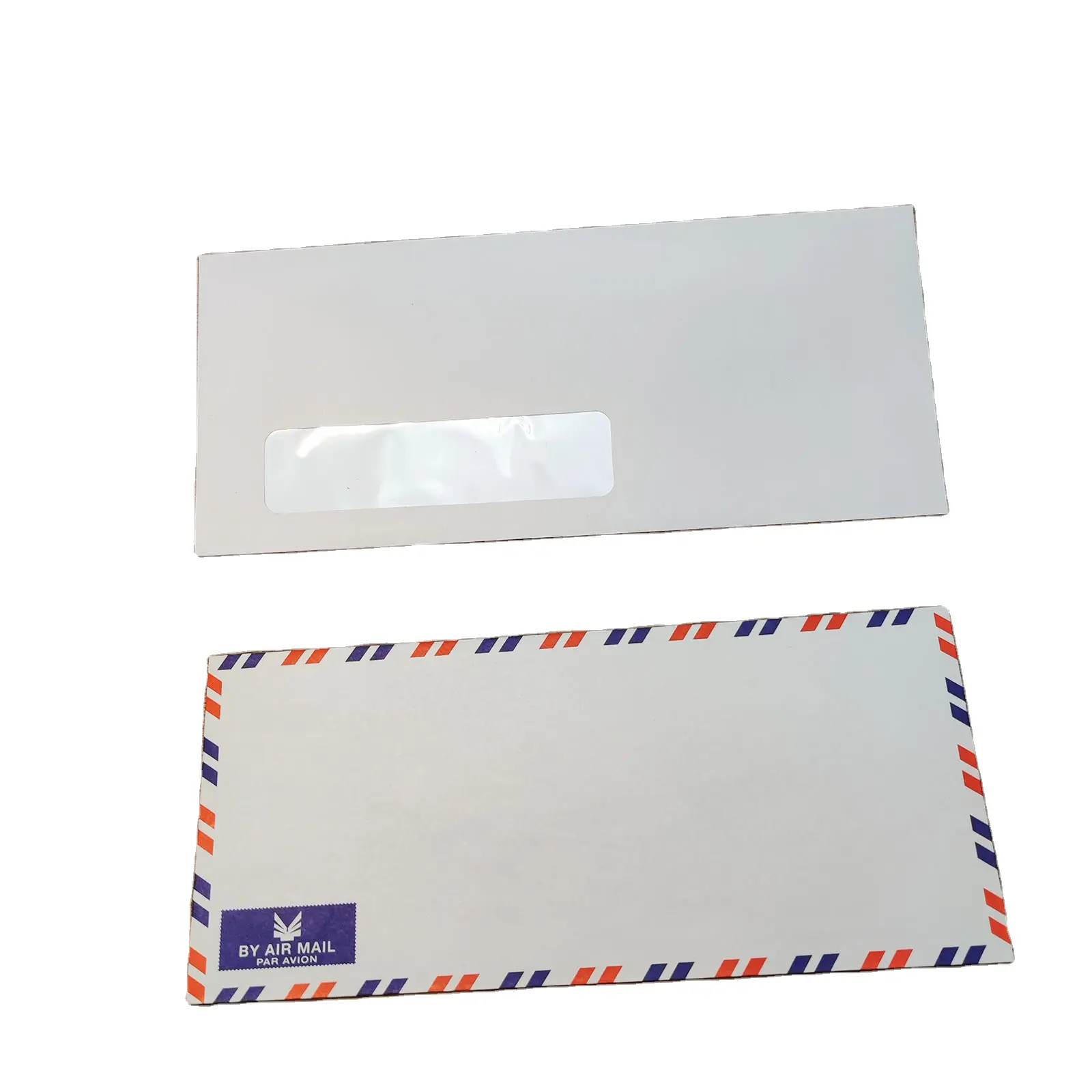 Rts vente en gros, enveloppe de courrier Express, papier blanc, enveloppes de courrier avec fenêtre transparente