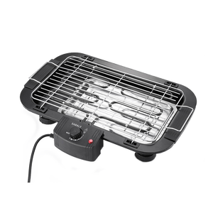 Pemanggang Listrik Baja Tahan Karat Aluminium <span class=keywords><strong>Pan</strong></span> PTFE Interior Anti Lengket Kontrol Suhu Kaca Probe 1600W Tanpa Asap Mekanis - Product Image 1