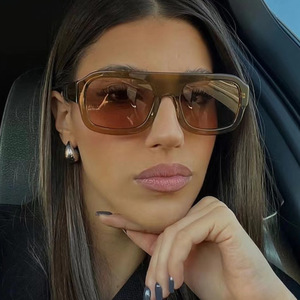 Bettega chùm Đơn Lớn khung vuông kính mát mới cá tính phụ nữ Kính mát qua biên giới kính mát dành cho phụ nữ - Product Image 4