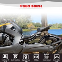 Asiento Trasero para Motocicleta Ryker 2-Up con Reposapiés para Can-Am Ryker 600 900 Sport Rally Edition MAX