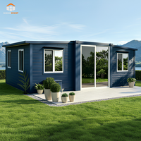Maison conteneur moderne extensible de 20 pieds, résistante aux intempéries, préfabriquée et modulaire, pour hôtel, restaurant, camping et complexe hôtelier, portable et pliable