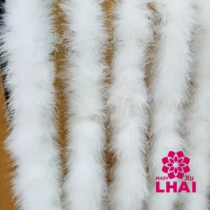 Boa di Piume di Tacchino Spesse 30g 45g 2 Metri, Boa di Piume di Marabù, Boa di Piume di Tacchino per Spettacoli di Danza, Feste e Performance sul Palco - Product Image 1