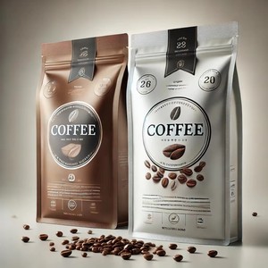 Nhà máy có thể khóa lại túi Cà phê đáy phẳng bao bì túi 250G 500G 1kg túi Cà phê tùy chỉnh in - Product Image 5