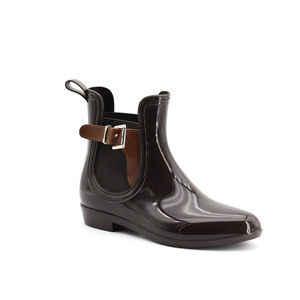 Bottes de pluie imperméables à boucle latérale pour <span class=keywords><strong>femme</strong></span>, <span class=keywords><strong>bottines</strong></span> <span class=keywords><strong>chelsea</strong></span> en PVC - Product Image 6