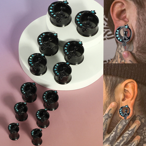 6-16 الفولاذ المقاوم للصدأ مقابس الأذن سدادات أنفاق ثقب الأذن المجوهرات دوامة الأذن المتوسع ثقب الفولاذ المقاوم للصدأ نفق الأذن - Product Image 6