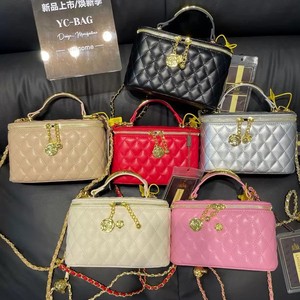 Sac à main tendance 2026, chaîne géométrique, grille diamantée, boîte, cuir PU, imperméable, pour femmes, bandoulière réglable - Product Image 2