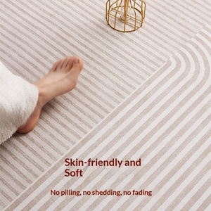 Alfombra Estampada de Estilo Crema, Ligera y de Lujo, Resistente a la Suciedad, Fácil de Cuidar, de Alta Gama, Universal para Sala de Estar, Dormitorio y Sofá, para las Cuatro Estaciones - Product Image 4