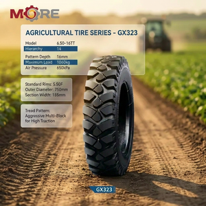 Pneu agricole solide neuf 205/60R16 GX323 à bande de roulement profonde pour tracteur, idéal pour le travail sur le terrain - Product Image 2