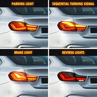 Feux arrière LED BMW Série 4 F32 F36 F82 2014-2020, style GTS, clignotants dynamiques séquentiels, ensemble de feux arrière