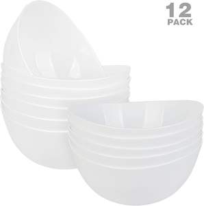 Tazones Grandes para Ensalada de 42 oz, Tazones de Plástico para Servir Ensalada, Ramen, Sopa, Avena, Cereal, Bocadillos, Palomitas de Maíz, Aptos para Microondas - Product Image 2