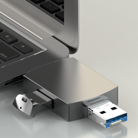 Lector de Tarjetas SD para iPhone/iPad, Lector de Tarjetas 3 en 1 USB3.0 Tipo C para Memoria, Lector de Tarjetas OTG USB Tipo-C para iPhone 14 13 12 11