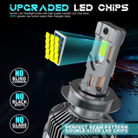 Phare LED V33 Haute Puissance 400W 40000LM 12V 24V H4 H7 H15 9005 pour Système d'Éclairage Automobile Prix Usine de Gros
