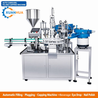 Machine de bouchage rotative automatique XUANHUA pour flacons en verre de 5 à 50 ml, haute précision, pour shampoing, gel, vernis à ongles, eau pure, poudre