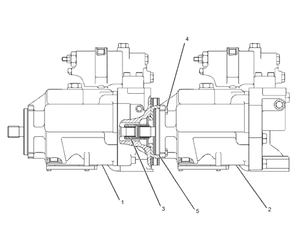 Ensemble de pompe hydraulique pour niveleuse 370-9197, pompe à piston hydraulique pour niveleuse 24M - Product Image 1