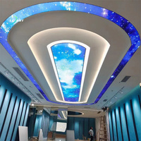 Matériaux de construction en PVC du Guangdong, panneaux de plafond suspendu extensible, échantillons disponibles