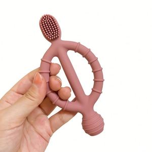 Mordedor de Silicona para Bebés, Libre de BPA, Grado Alimenticio, Seguro, Cepillo de Dientes Sensorial, Juguete Suave de Lujo, Masajeador, Antideslizante, Unisex, WoXing, 0-24 Meses - Product Image 5