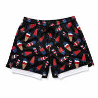 Shorts 2-en-1 personnalisés pour hommes, double couche, en mesh, pour basketball, baseball, entraînement, gym, course à pied, natation, vêtements 2-en-1, OEM, ODM
