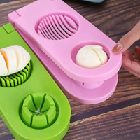 Coupe-œufs double fonction pratique pour œufs durs, idéal pour la décoration culinaire