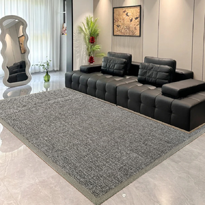 Nz len Thảm khu vực rộng lớn Vòng đống màu rắn wabi-sabi bụi bẩn kháng cho phòng ngủ hiện đại phòng khách cao cấp sang trọng cảm thấy - Product Image 1