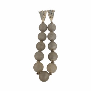 Ghirlanda di perline in vetro testurizzato con accenti metallici per decorazioni domestiche e bagno, ornamento moderno da appendere per ufficio, soggiorno - Product Image 3
