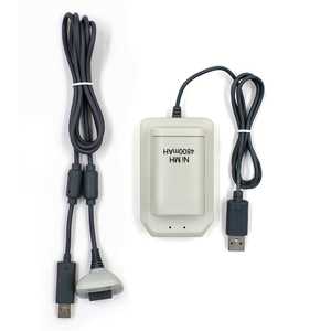 <span class=keywords><strong>Kit</strong></span> de estación de acoplamiento de carga de controlador inalámbrico 360 al por mayor con batería de plástico de soporte de carga con cable - Product Image 5