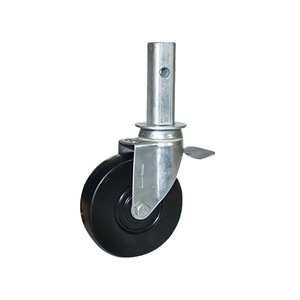 Cao su cứng xoay vuông thân giàn giáo <span class=keywords><strong>Caster</strong></span> với thanh vuông chèn giàn giáo bánh xe thầu dầu - Product Image 4