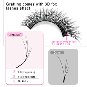 Pestañas Postizas de Visón Sintético de Larga Duración, Multicapa, Fox 5D, Mix8-13mm, Suaves, de Alta Calidad - Product Image 5