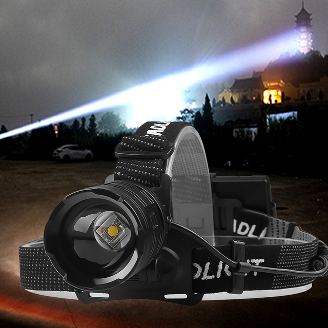 1000m ZOOM XHP70 30W 1200 Lumen 18650 Output LED Headlight USB Rechargeable IP66 Waterproof Camping Sensor Headlamp