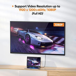 Xput Video hiển thị cổng DP dp Nam để <span class=keywords><strong>VGA</strong></span> nam cáp Adapter chuyển đổi 1.8m 6FT - Product Image 4