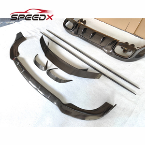Kit carrosserie en fibre de carbone style BS pour Mercedes Benz AMG GT50 GT53, lèvre avant améliorée - Product Image 5