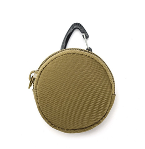 Ventilateurs de camping d'extérieur HBK107 – Mini pochette multifonction ronde pour clés, écouteurs et petits accessoires avec crochet – Idéal comme cadeau - Product Image 4