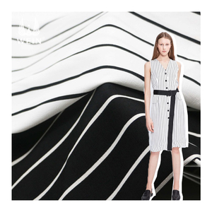 WI-B11 Tre Doanh 100% Polyester 135gsm Rêu Crepe Sọc In Vải Cho Quần Và Ăn Mặc - Product Image 1