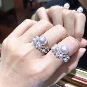 แหวนเงินแท้ S925 รุ่น 10651DIY ประดับเปลือกหอยขนาด 10-12 มม. สำหรับทำเครื่องประดับมุก DIY ชุบโรเดียมทันสมัย แหวนเปล่าสำหรับใส่ไข่มุก - Product Image 1