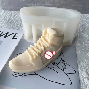 3D Sepatu Sneaker Epoksi Resin Kerajinan Silikon Cetakan Seni DIY Bros Alat Perhiasan Aksesori Kerajinan Tangan Cetakan Lilin Silikon