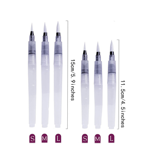 ODM personalizado Pequeño medio grande puntas redondas vacío agua Color tinta lápiz pincel conjunto acuarela <span class=keywords><strong>pintura</strong></span> pincel pluma conjunto para principiantes - Product Image 3