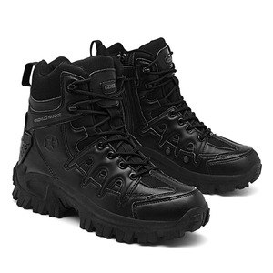 Nouvelles <span class=keywords><strong>Bottes</strong></span> d'extérieur montantes respirantes en cuir synthétique pour hommes, toutes saisons, tout-terrain, collection automne 2024, pour le commerce transfrontalier - Product Image 2