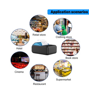 Tốc độ cao mini xách tay <span class=keywords><strong>POS</strong></span> Máy in nhiệt không dây màu xanh răng 58 Mét Máy in hóa đơn nhiệt cho Android IOS - Product Image 5