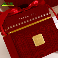 Boîte cadeau en velours de haute qualité personnalisée avec nœud, boîte cadeau d'anniversaire pour cosmétiques, bonbons de mariage