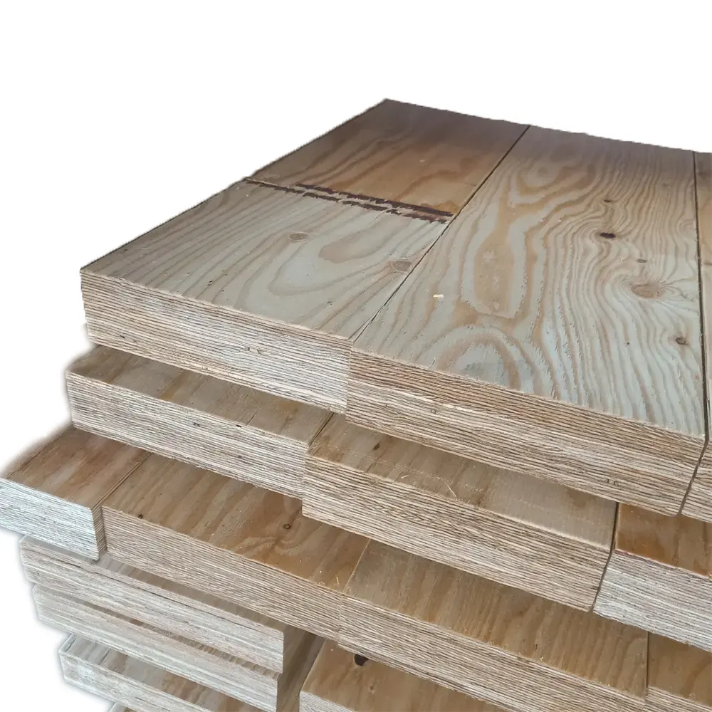 Papan perancah konstruksi 38mm kayu pinus LVL Harga papan kayu perancah