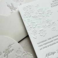 Invitations de mariage personnalisées avec enveloppes, cartes RSVP et cartes d'informations, possibilité de correction rapide du design et production rapide d'échantillons