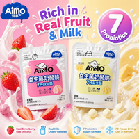 Biscuits sandwichs croustillants et sucrés aromatisés au fromage et aux fruits Aimo, 27 grammes par paquet, prêts à consommer, emballage OEM, longue durée de conservation